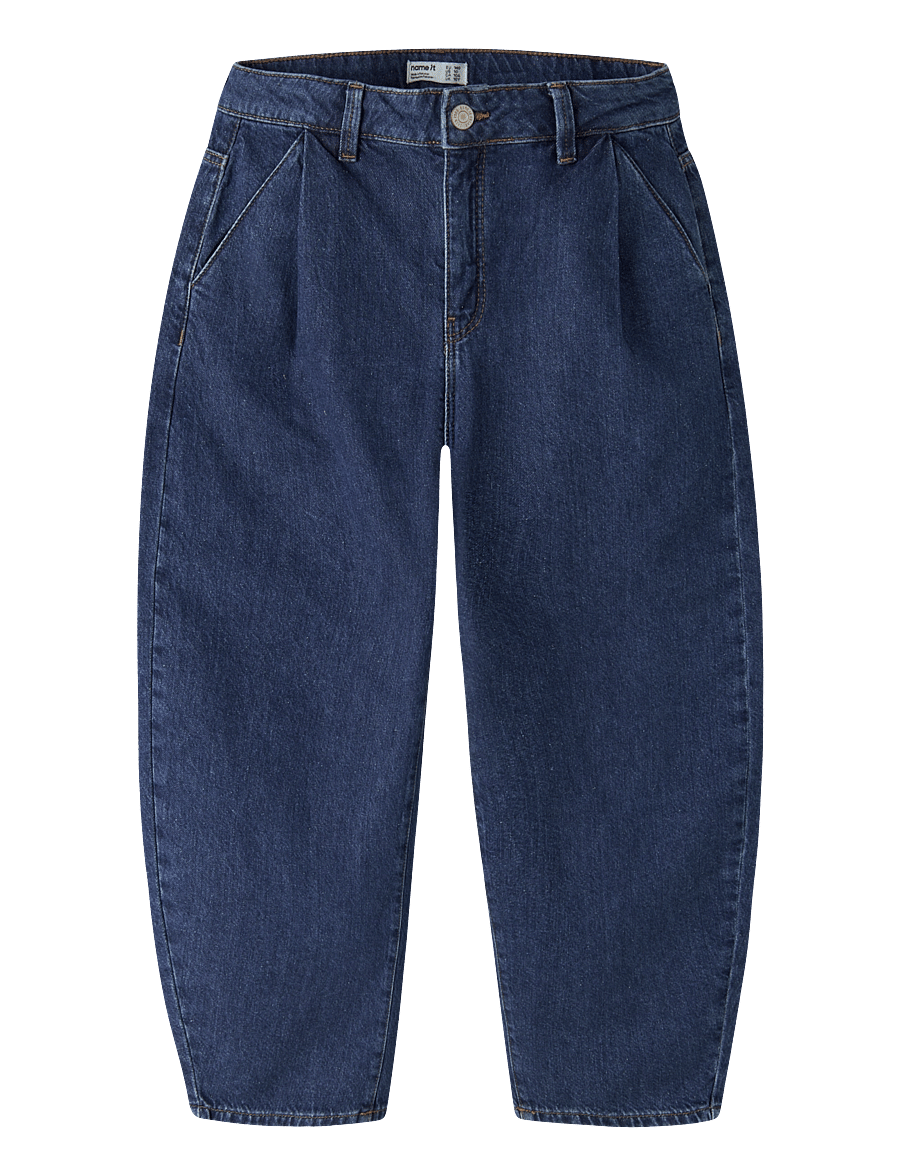 name it - NKFBELLA BARREL ANKEL JEANS 1555-MJ - medium blue denim - 0