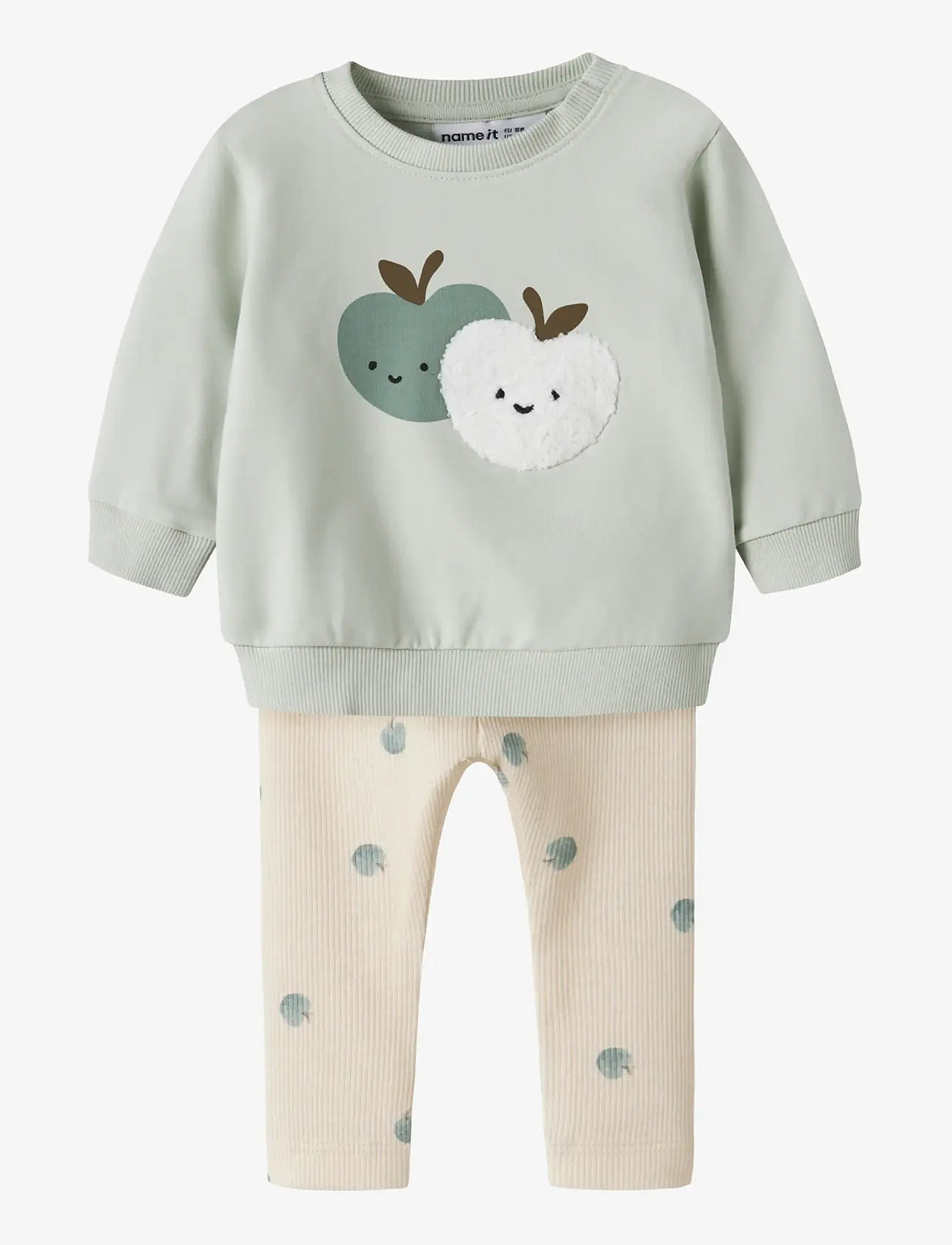 name it - NBNFOAPPI LS SWEAT UNB SET - sweatshirts - pale aqua - 0