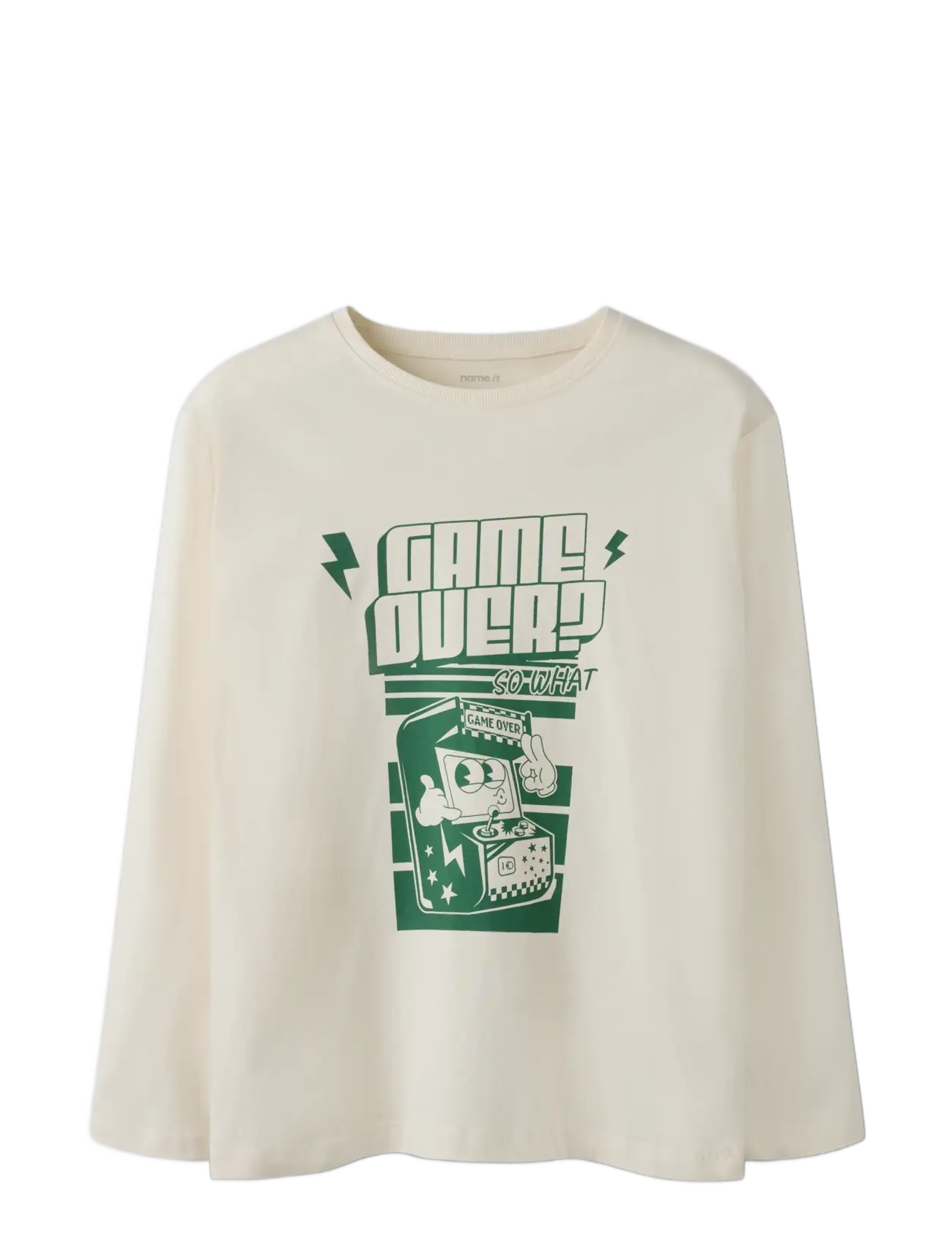 name it - NKMVICTOR LS NREG TOP - langærmede t-shirts - antique white - 2