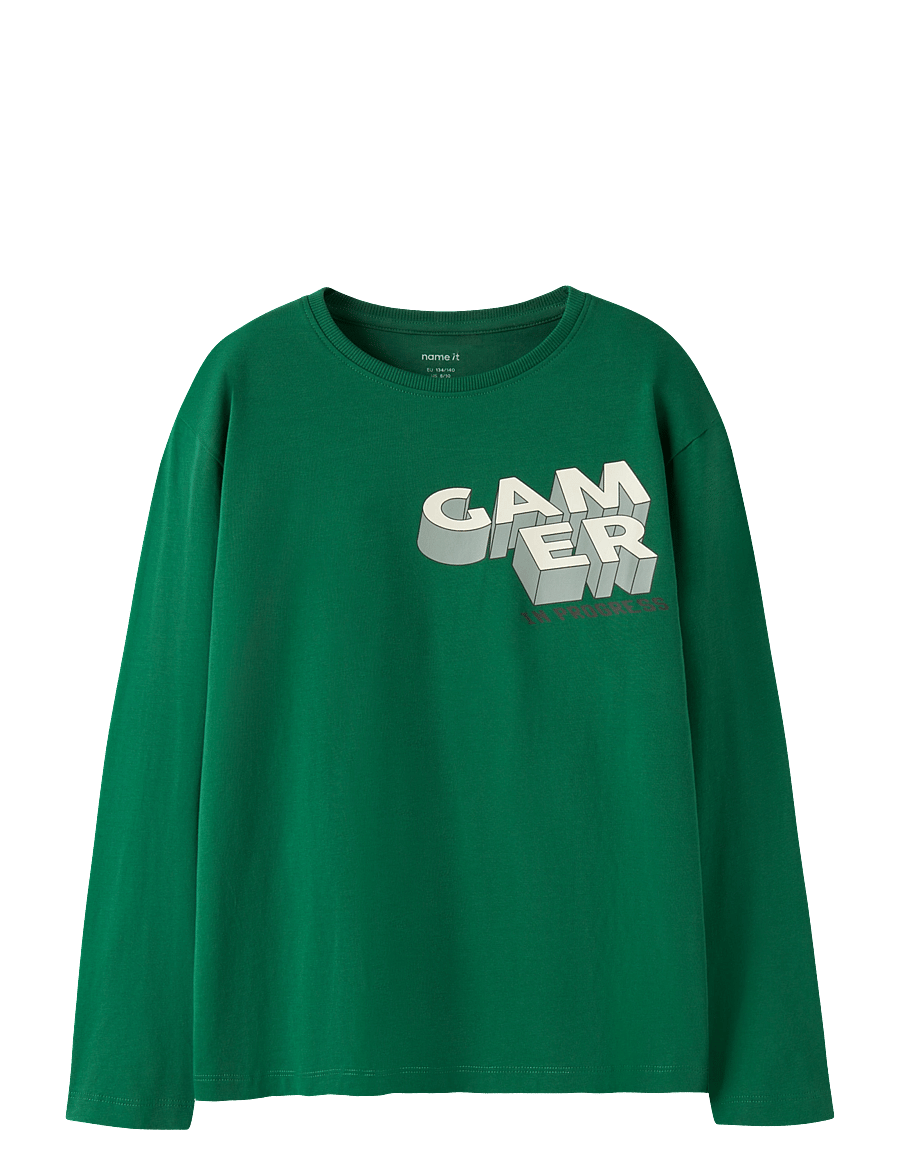 name it - NKMVICTOR LS NREG TOP - pikkade varrukatega t-särgid - verdant green - 0