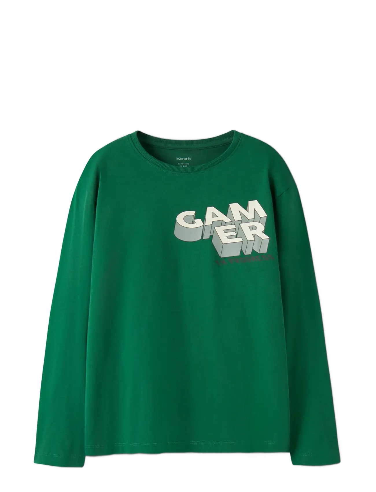 name it - NKMVICTOR LS NREG TOP - pikkade varrukatega t-särgid - verdant green - 2
