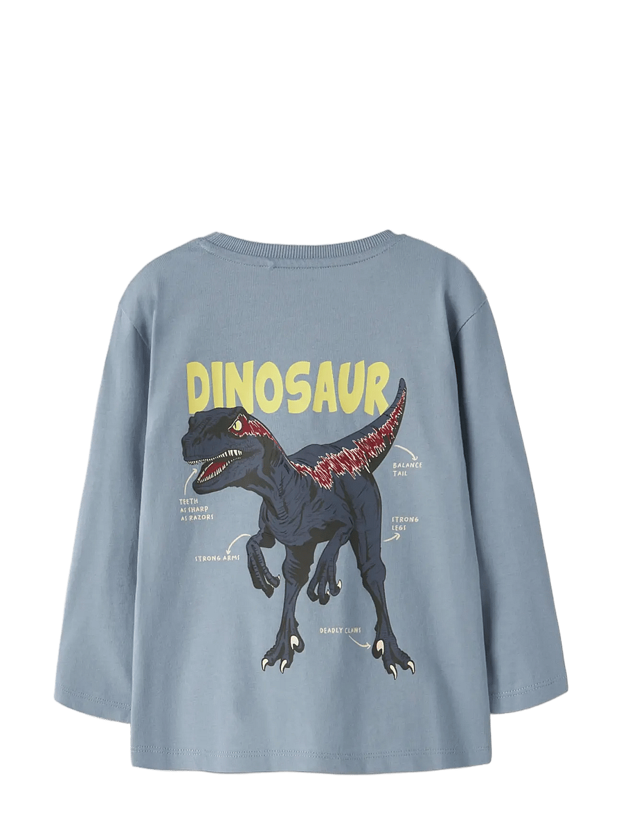 name it - NMMVELIX LS NREG TOP - langærmede t-shirts - ashley blue - 1
