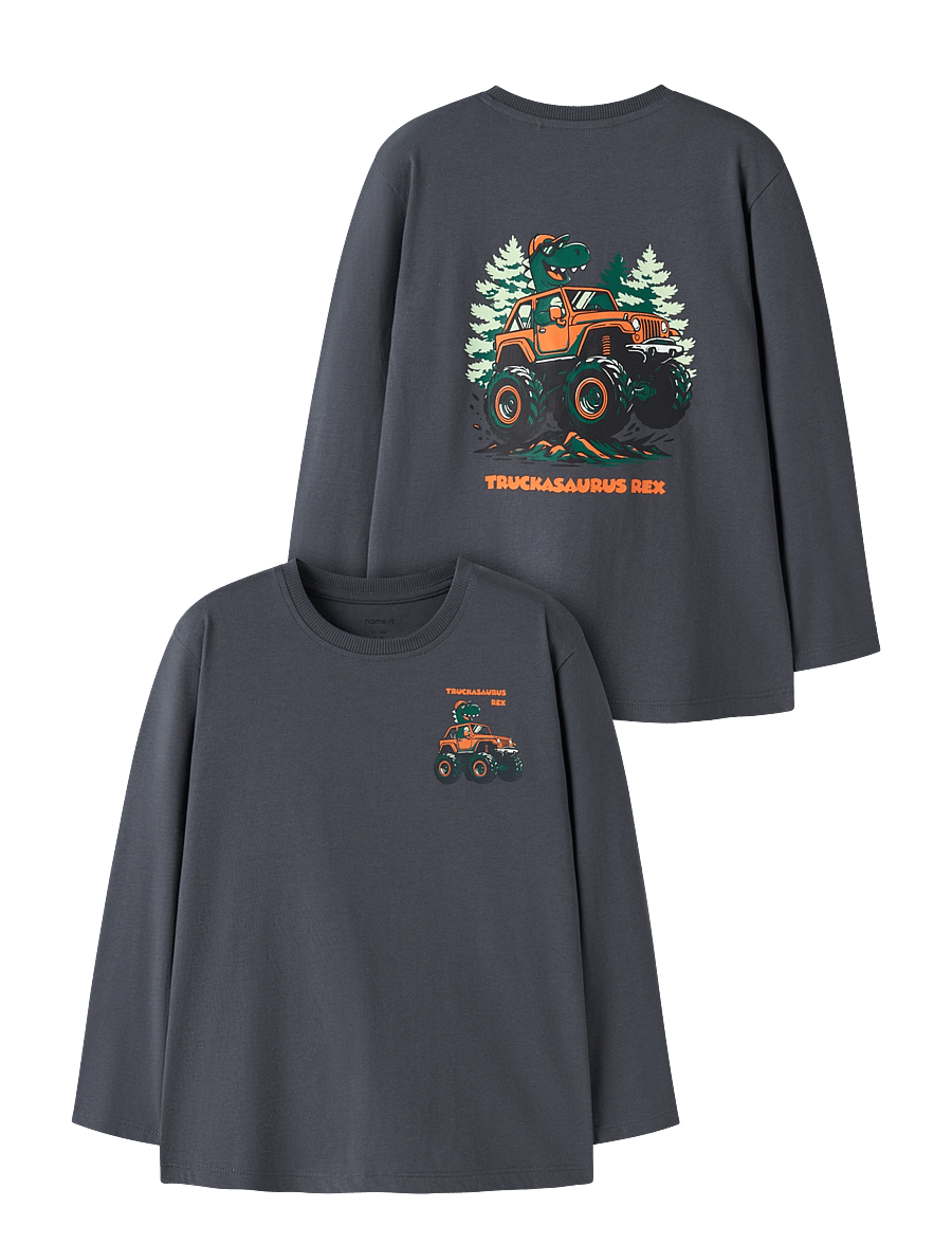 name it - NMMVELIX LS NREG TOP - pikkade varrukatega t-särgid - ombre blue - 0