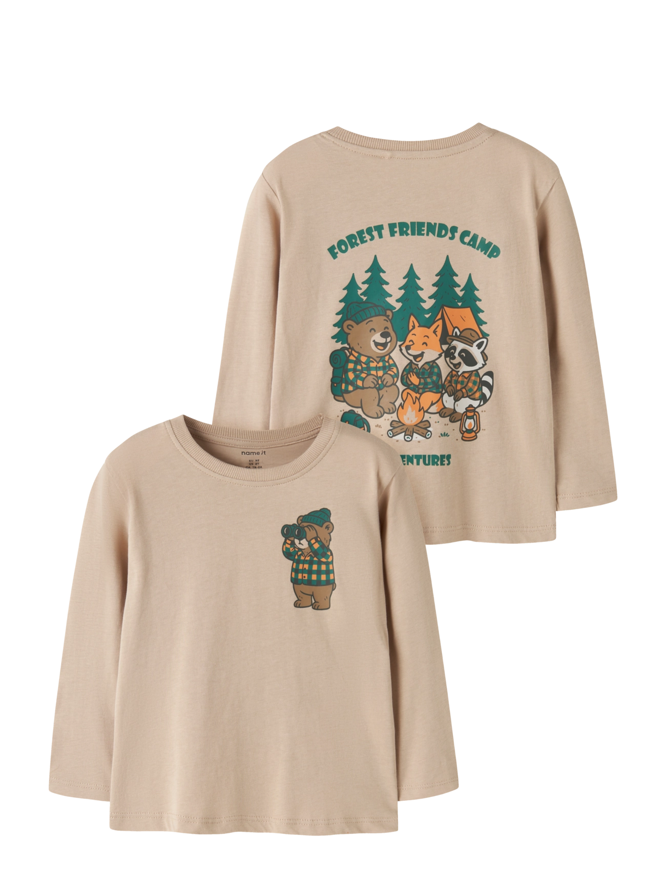 name it NMMVELIX LS NREG TOP - Name it - SESAME / beige