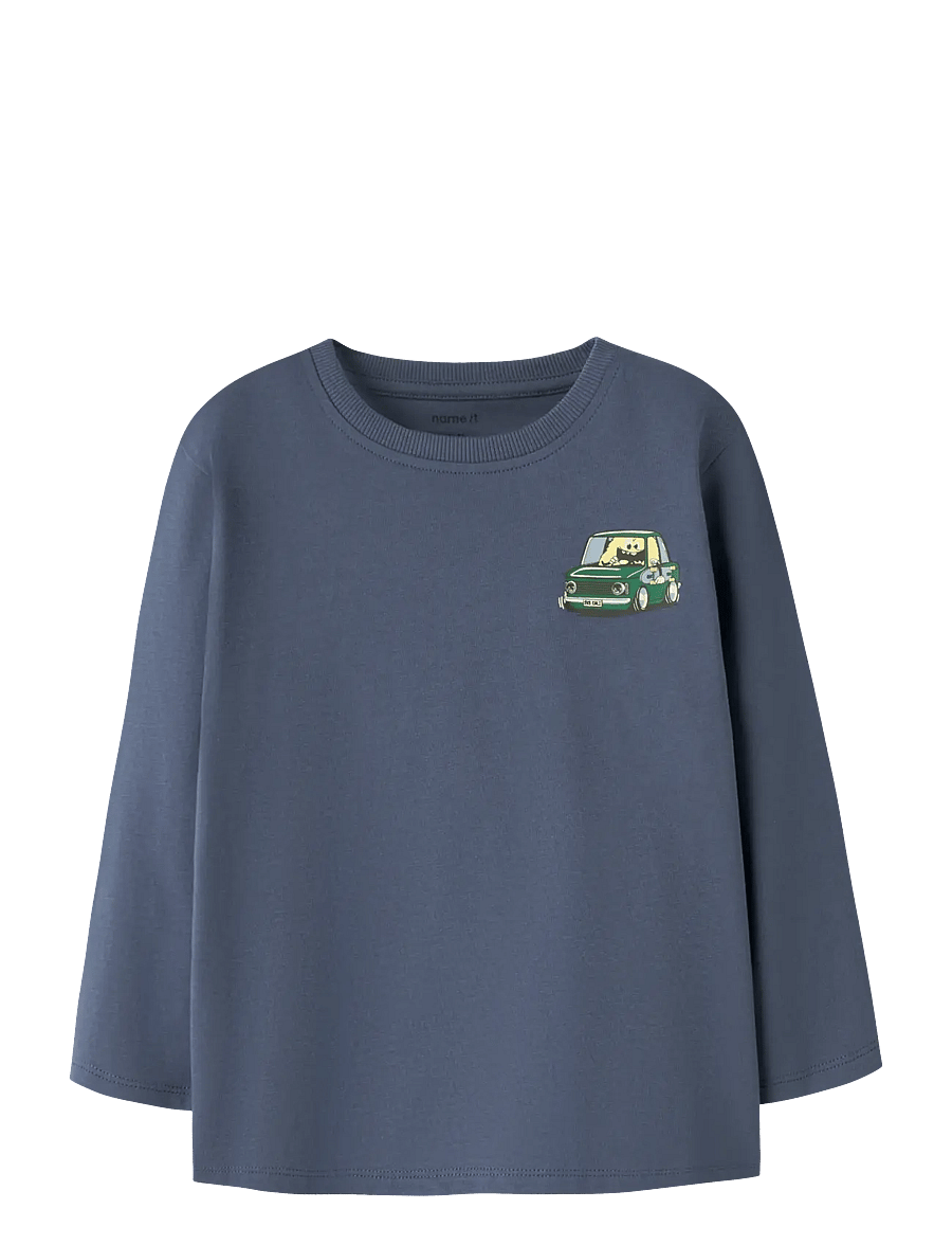 name it - NMMVELIX LS NREG TOP - długi rękaw - vintage indigo - 0