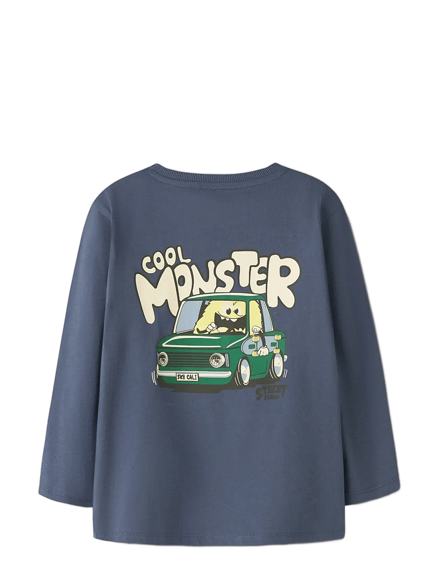 name it - NMMVELIX LS NREG TOP - długi rękaw - vintage indigo - 1