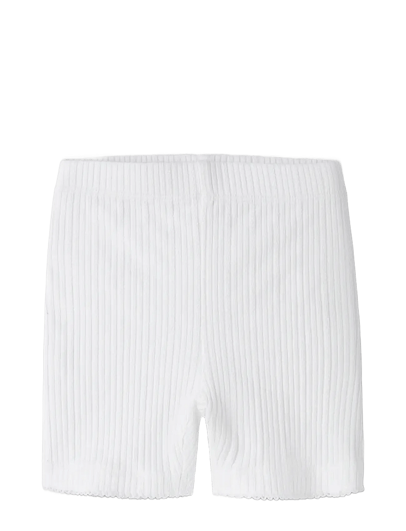 name it - NMFJUDY SLIM BIKER SHORTS - cycling shorts - bright white - 1