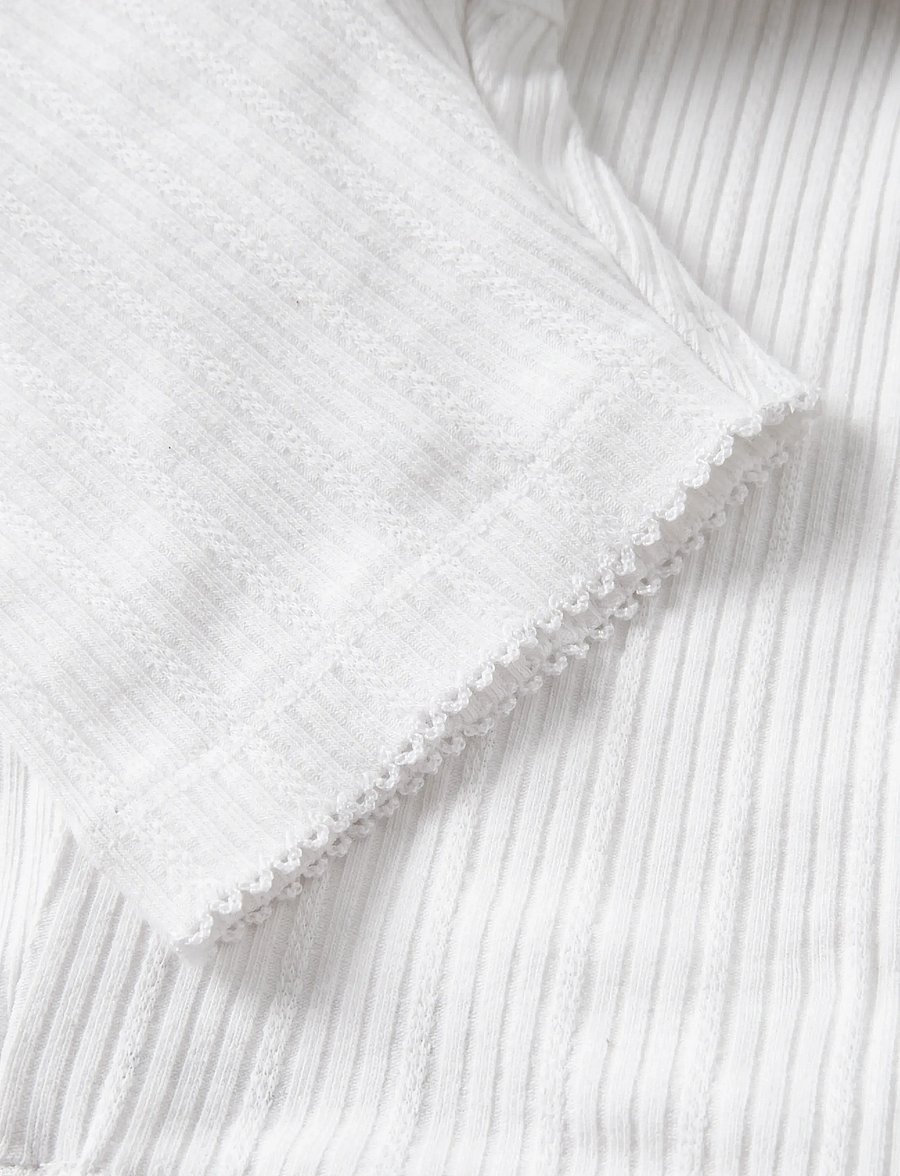 name it - NMFJUDY SLIM BIKER SHORTS - hjólabuxur - bright white - 2