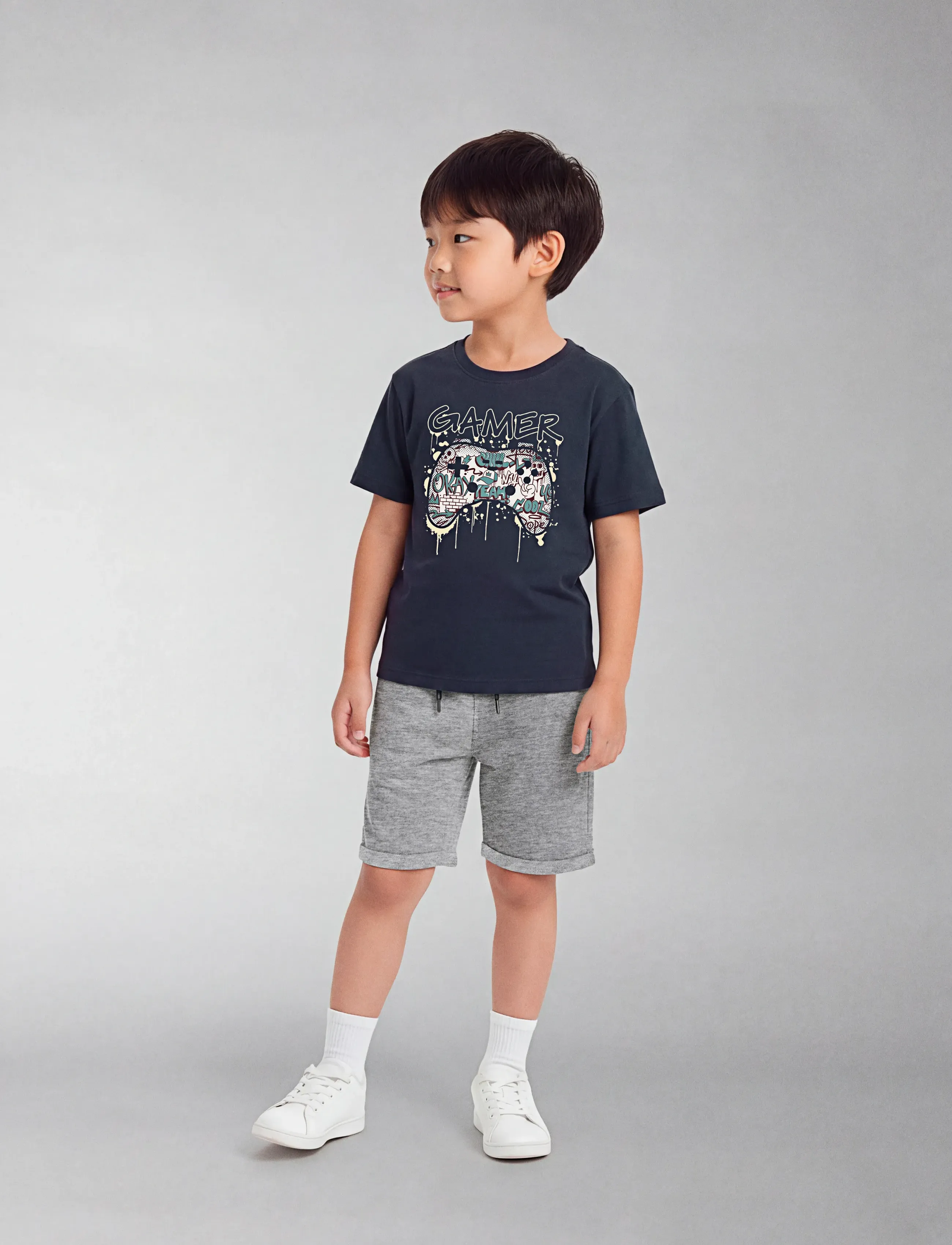 name it - NKMVICTOR SS NREG TOP - kortærmede t-shirts - navy blazer - 3