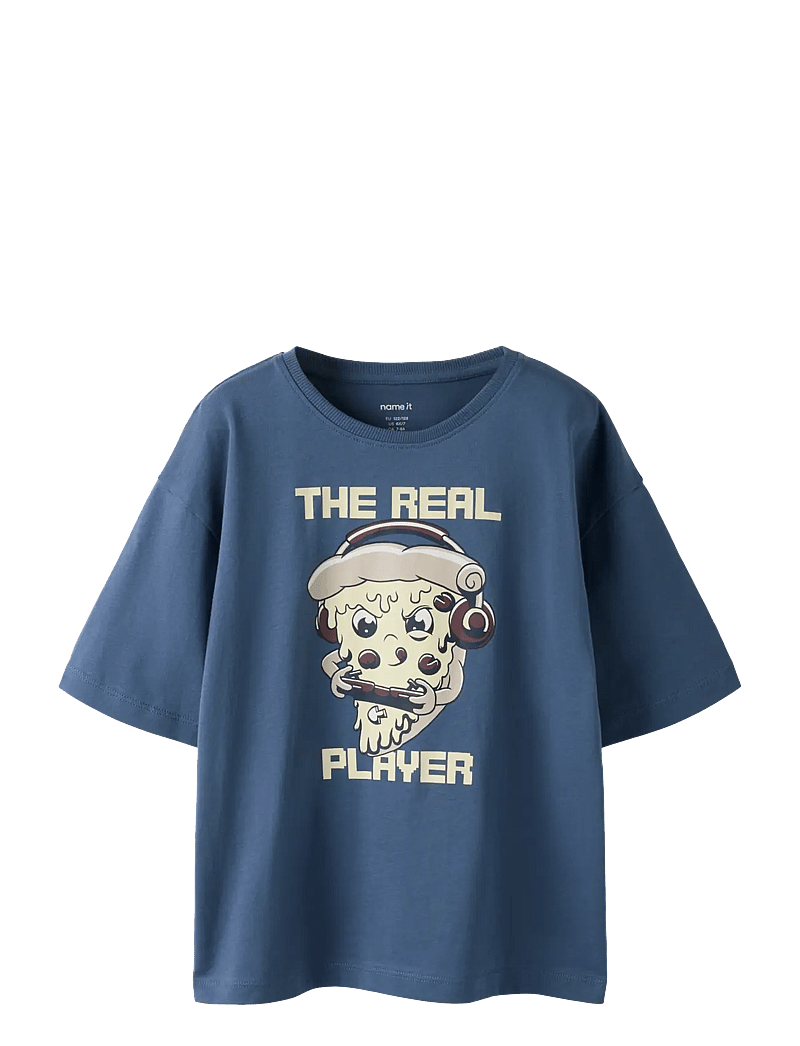 name it - NKMVICTOR SS NREG TOP - lühikeste varrukatega t-särgid - vintage indigo - 1