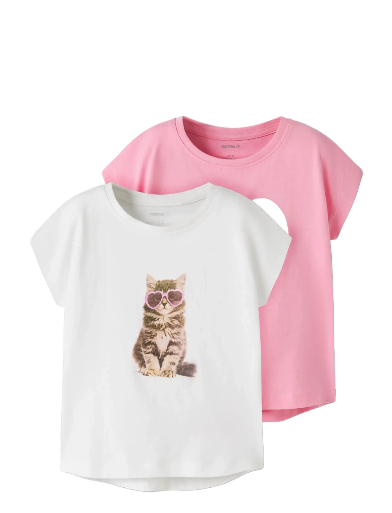 name it - NMFVOTIA 2P CAPSL TOP - kurzärmelige - bright white - 3
