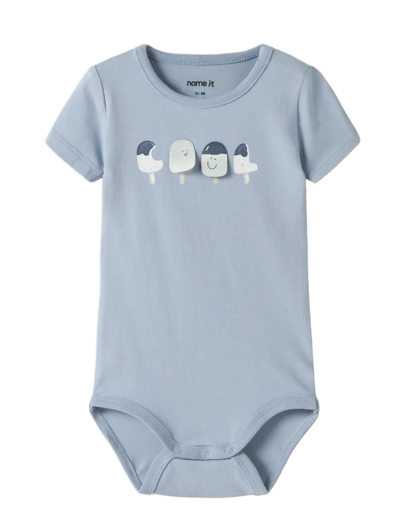 name it - NBMJENSEN SS BODY BOX - lyhythihaiset bodyt - blue fog - 2