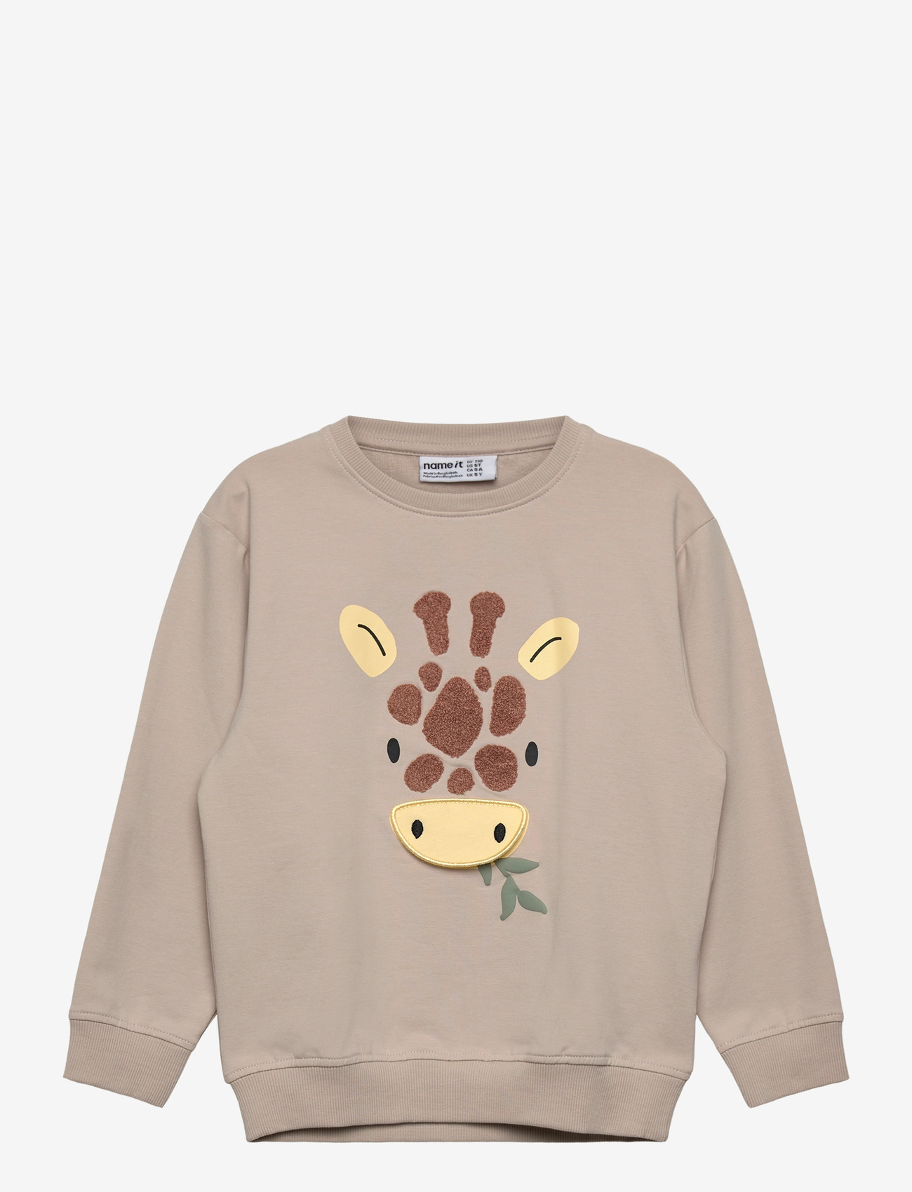 name it - NMMHOLE LS NREG SWEAT UNB - dressipluusid - chateau gray - 0