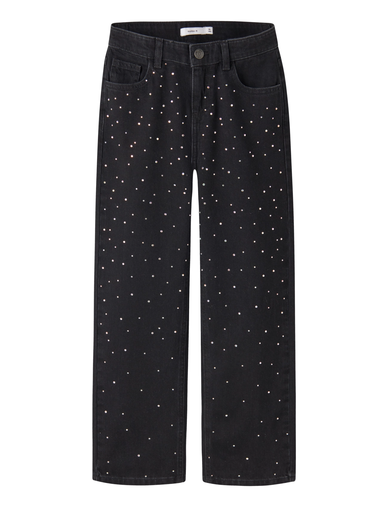 name it NKFROSE ST RHINESTONE JEANS 3366-BP - Underdele - BLACK DENIM / black