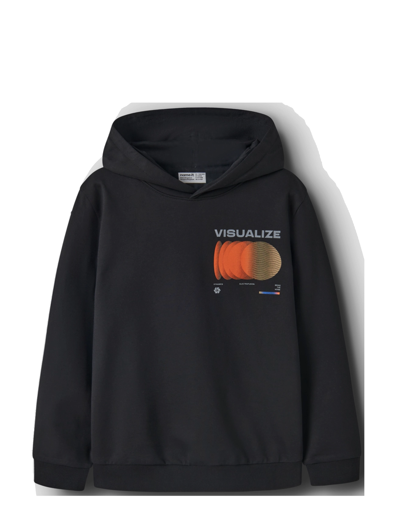name it NKMNIGO LS NREG SWEAT WH BRU BOX - Hoodies - BLACK / black