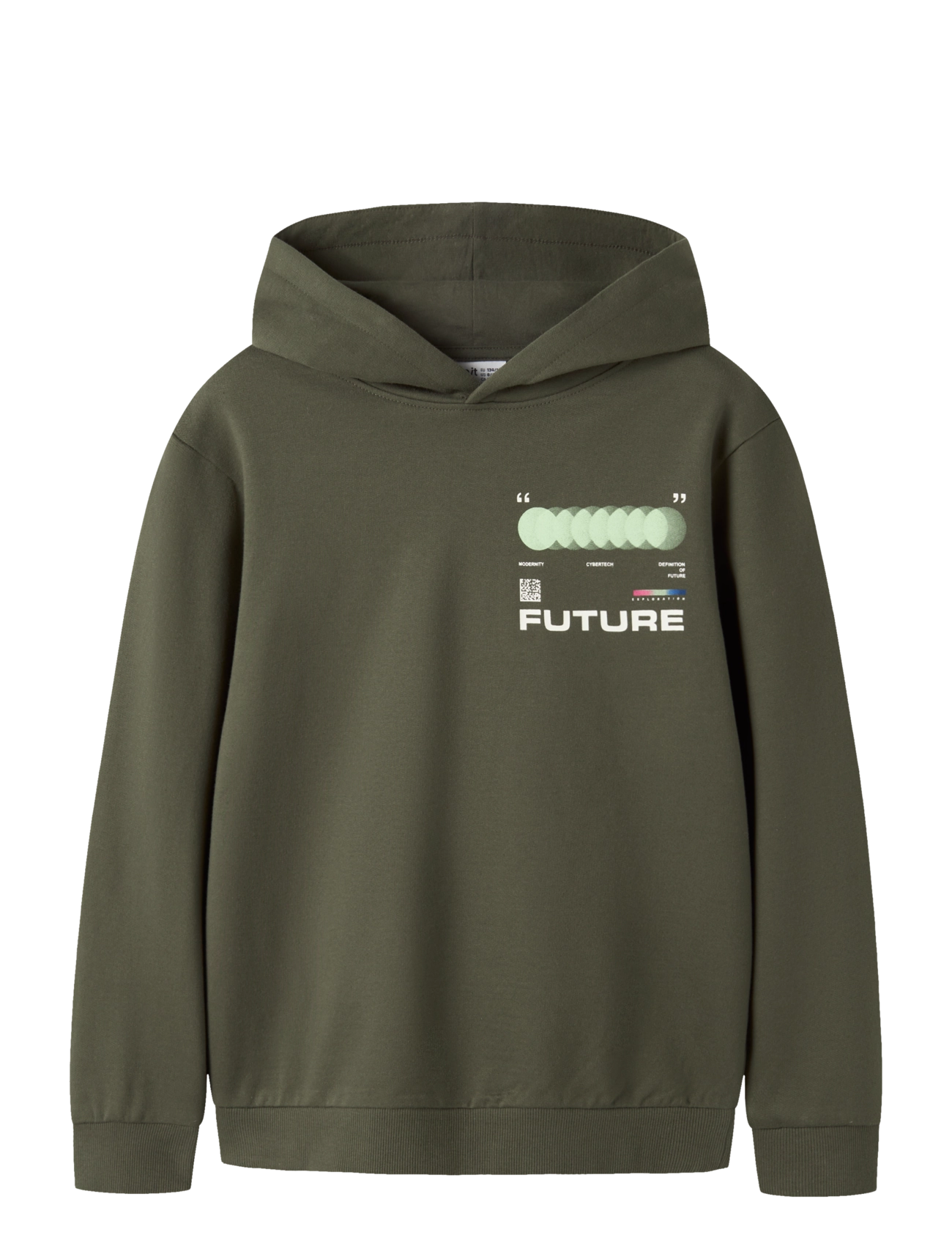 name it NKMNIGO LS NREG SWEAT WH BRU BOX - Neuheiten - OLIVE NIGHT / khaki/green