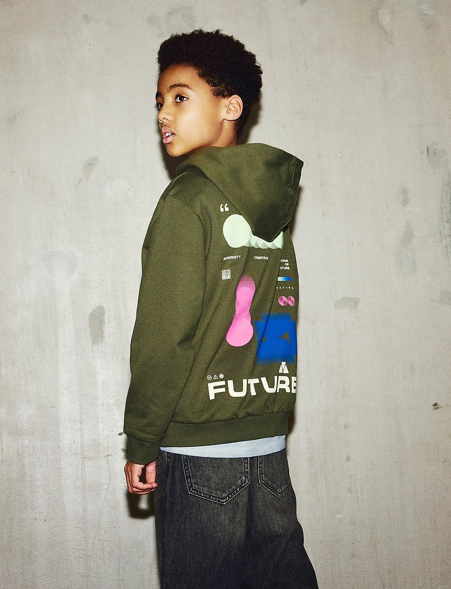 name it - NKMNIGO LS NREG SWEAT WH BRU BOX - sweatshirts - olive night - 2