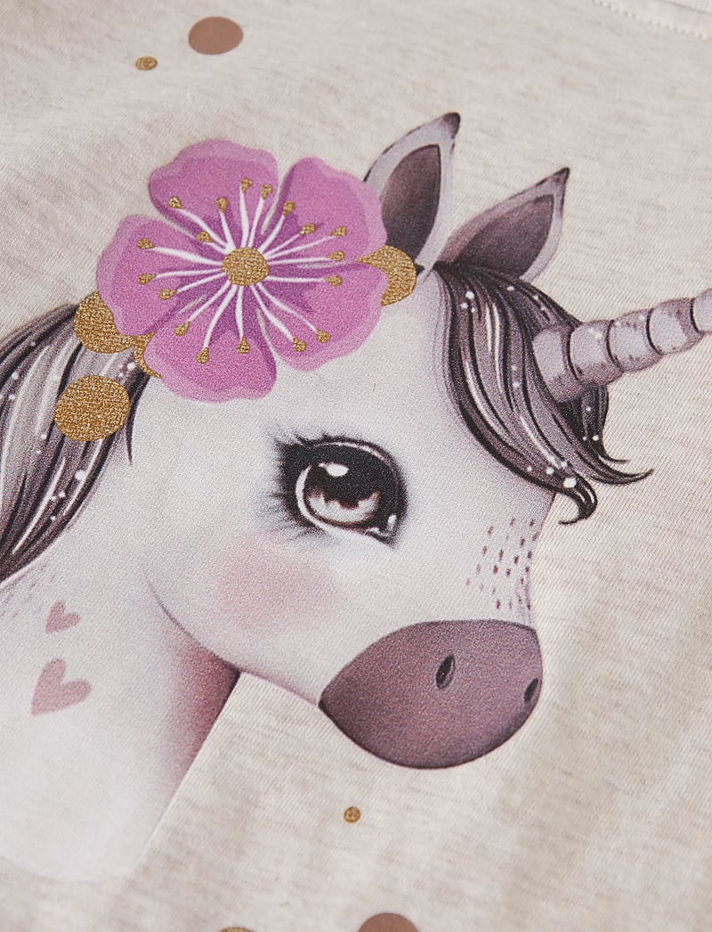 name it - NMFJALISARA SS TOP - kortærmede t-shirts - peyote melange - 2