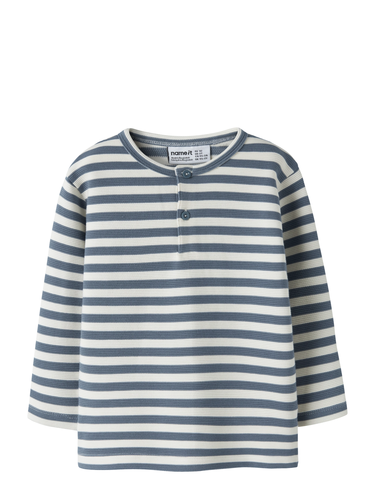 name it NMMNILES LS NREG GRANDAD TOP - Beebiriided - BLUE MIRAGE / blue