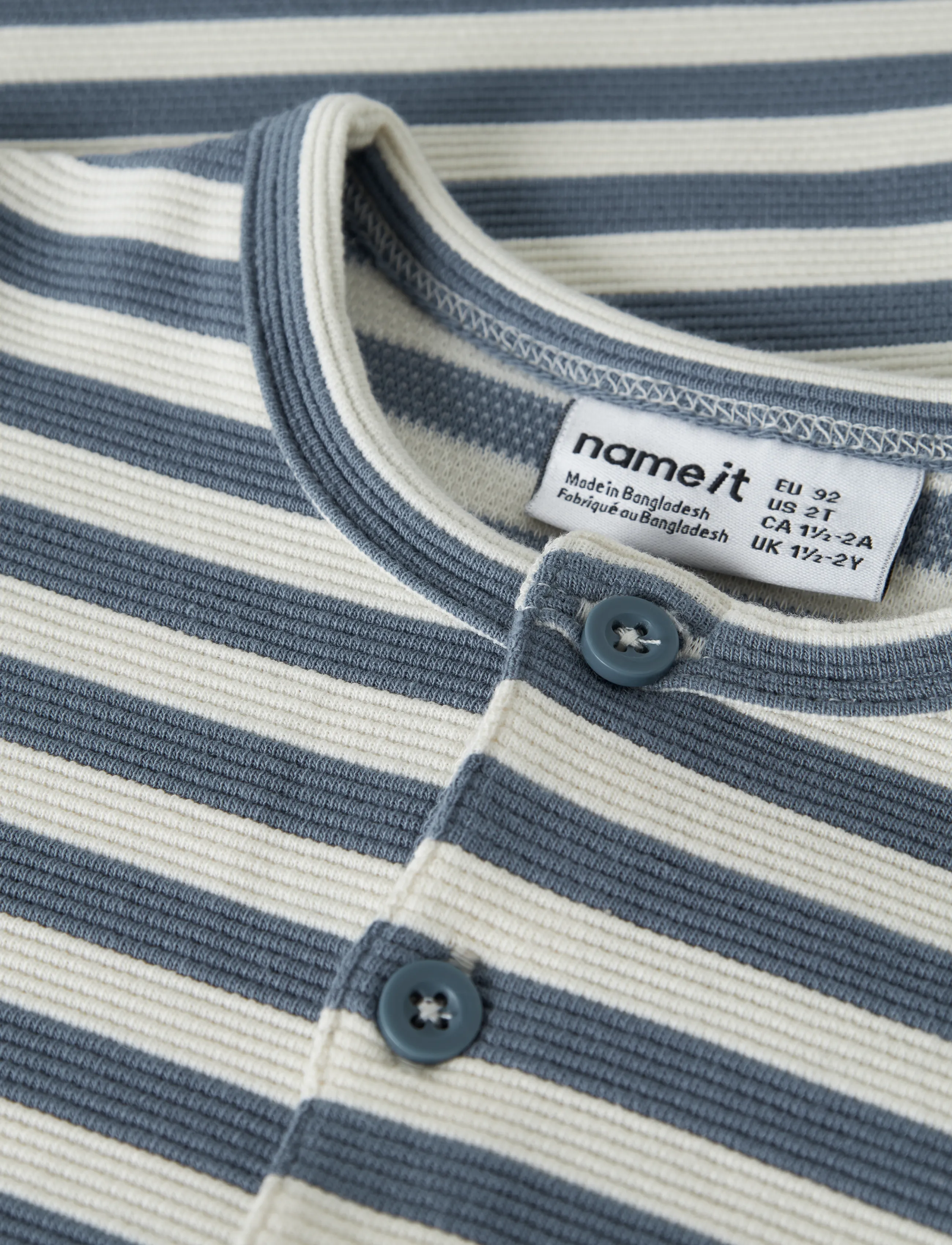 name it - NMMNILES LS NREG GRANDAD TOP - blue mirage - 2