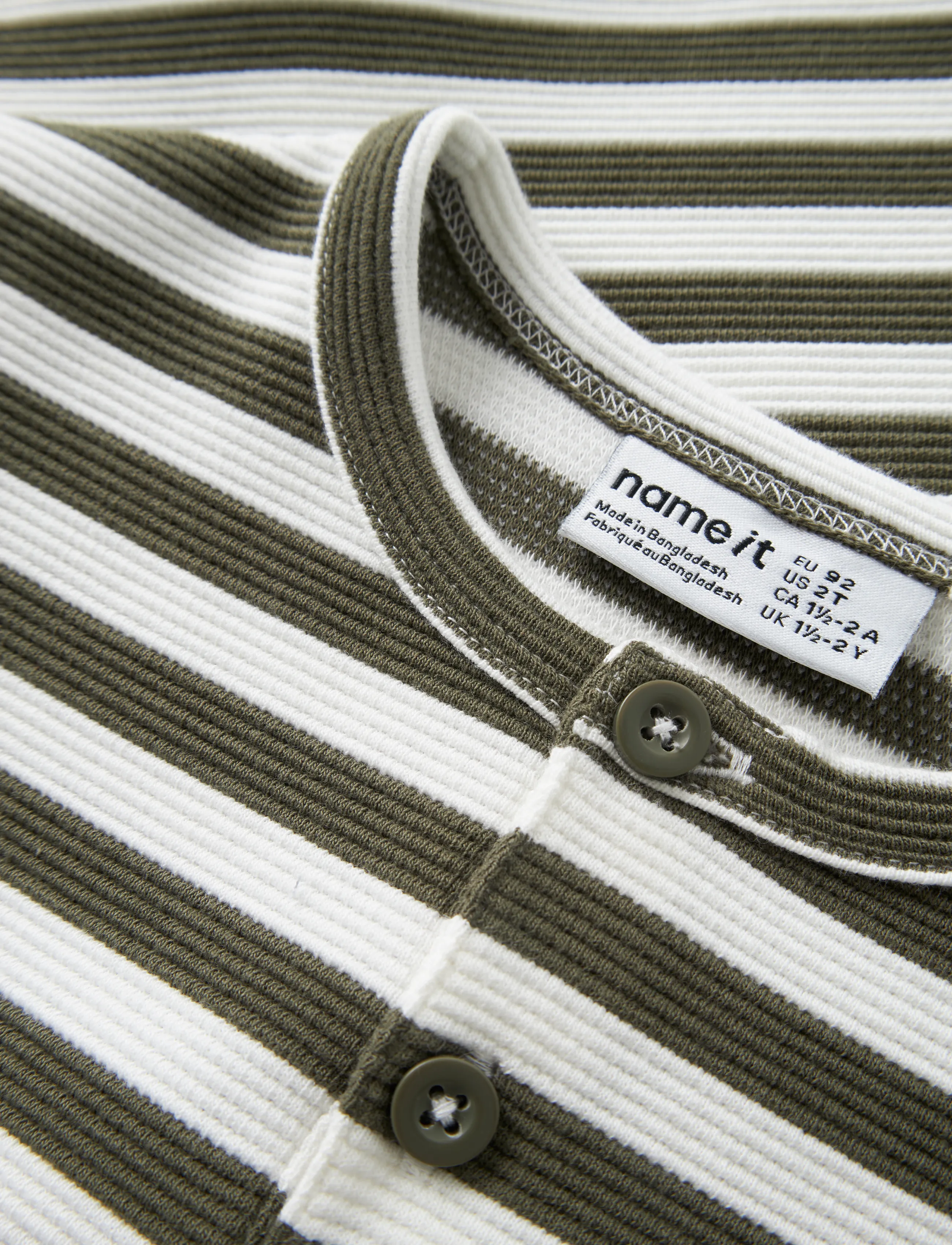 name it - NMMNILES LS NREG GRANDAD TOP - pikkade varrukatega t-särgid - olive night - 2