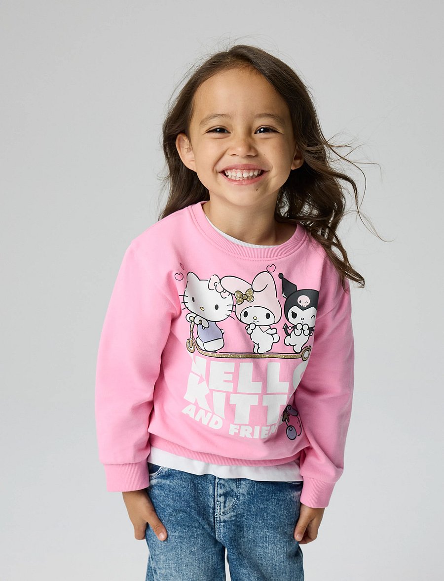 name it - NMFABARA HELLOK NREG SWEAT BRU NOOS SKY - dressipluusid - begonia pink - 4