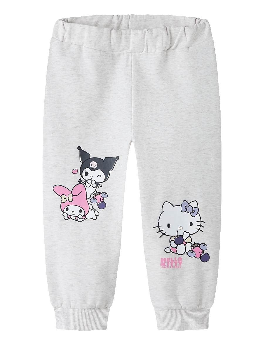 name it - NMFABARA HELLOK NREG SWE PANT BRU SKY - dressipüksid - peyote melange - 0