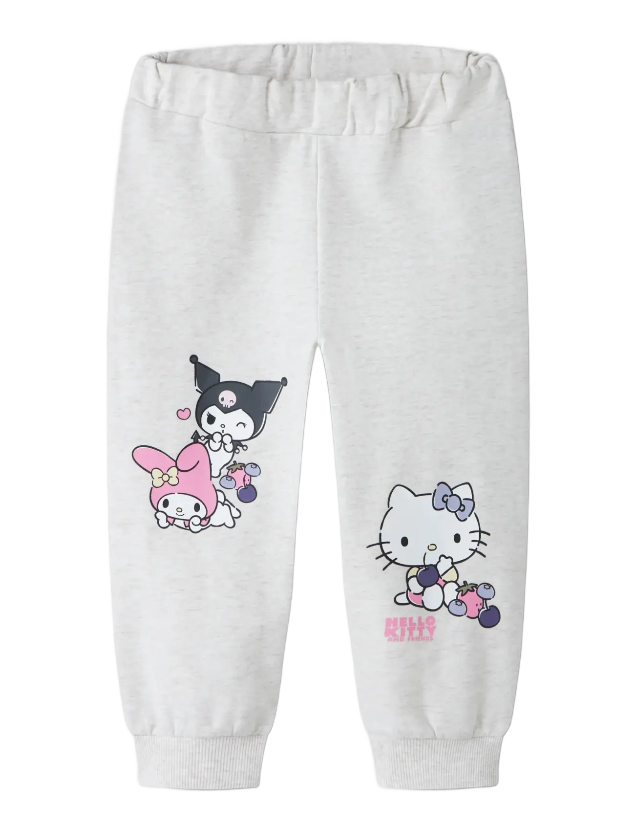 name it - NMFABARA HELLOK NREG SWE PANT BRU SKY - dressipüksid - peyote melange - 2