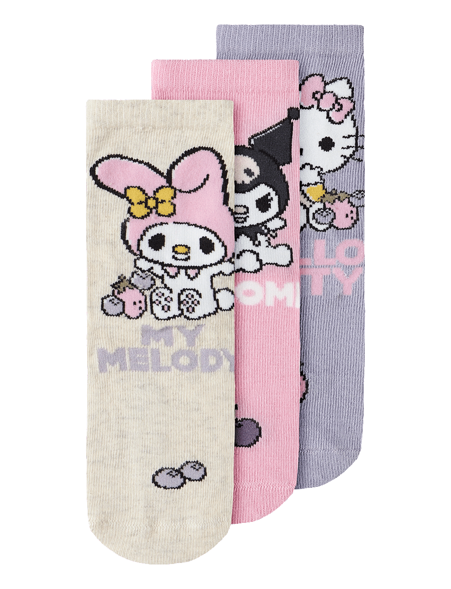 name it - NMFABNORA HELLOK 3P SOCK SKY - begonia pink - 0