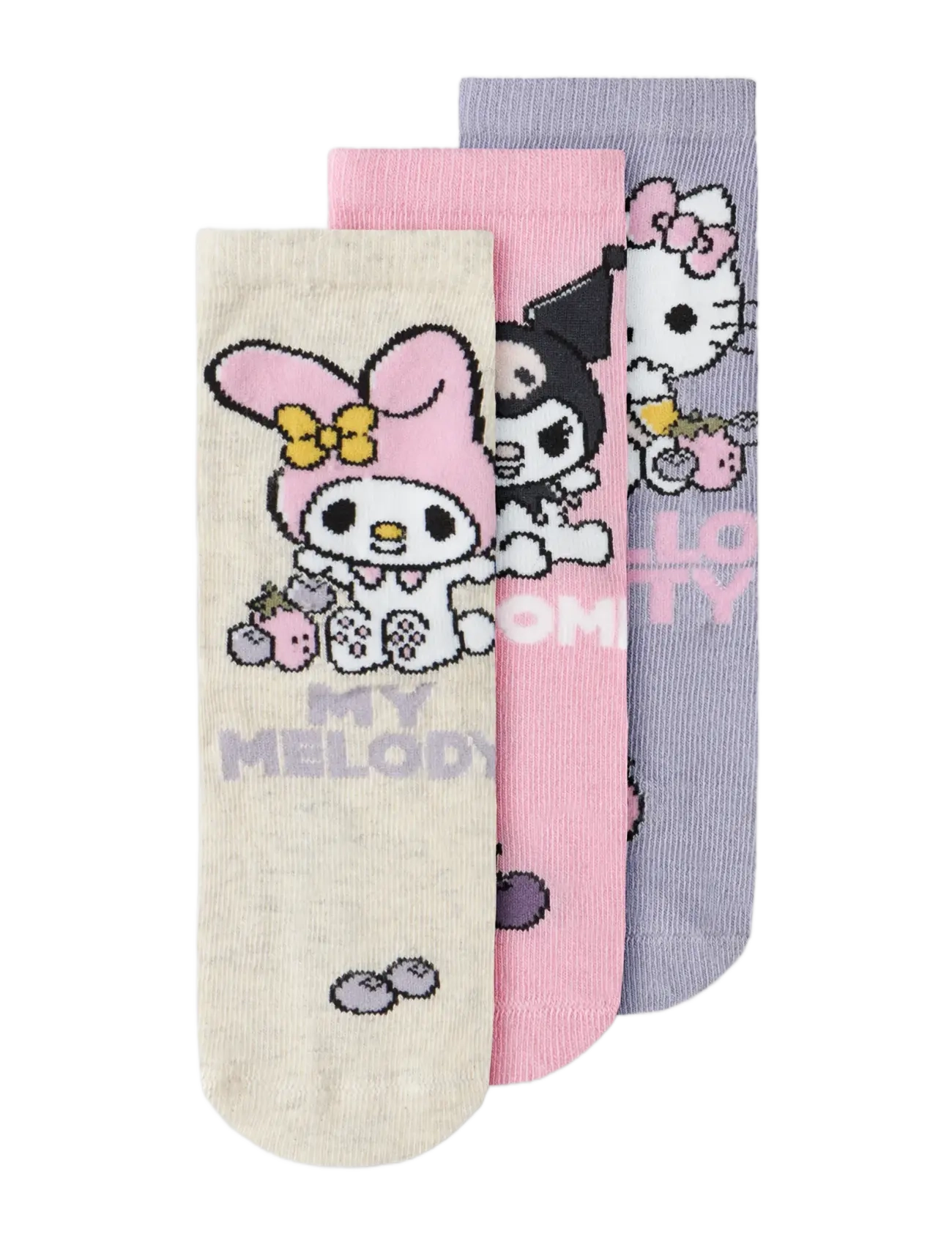 name it - NMFABNORA HELLOK 3P SOCK SKY - begonia pink - 2