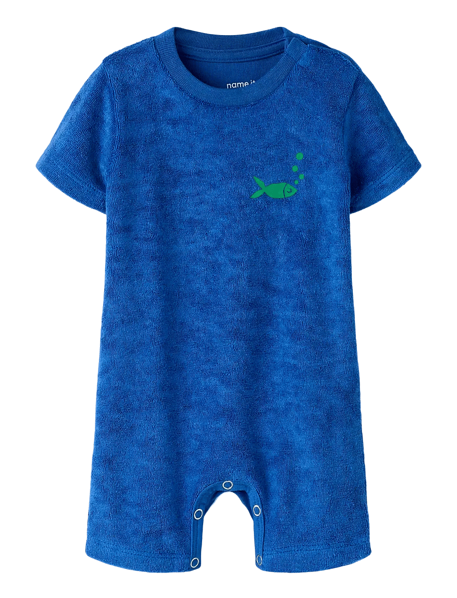 name it - NBMHELMUTT SS TERRY SUIT - kurzärmelig - surf the web - 0