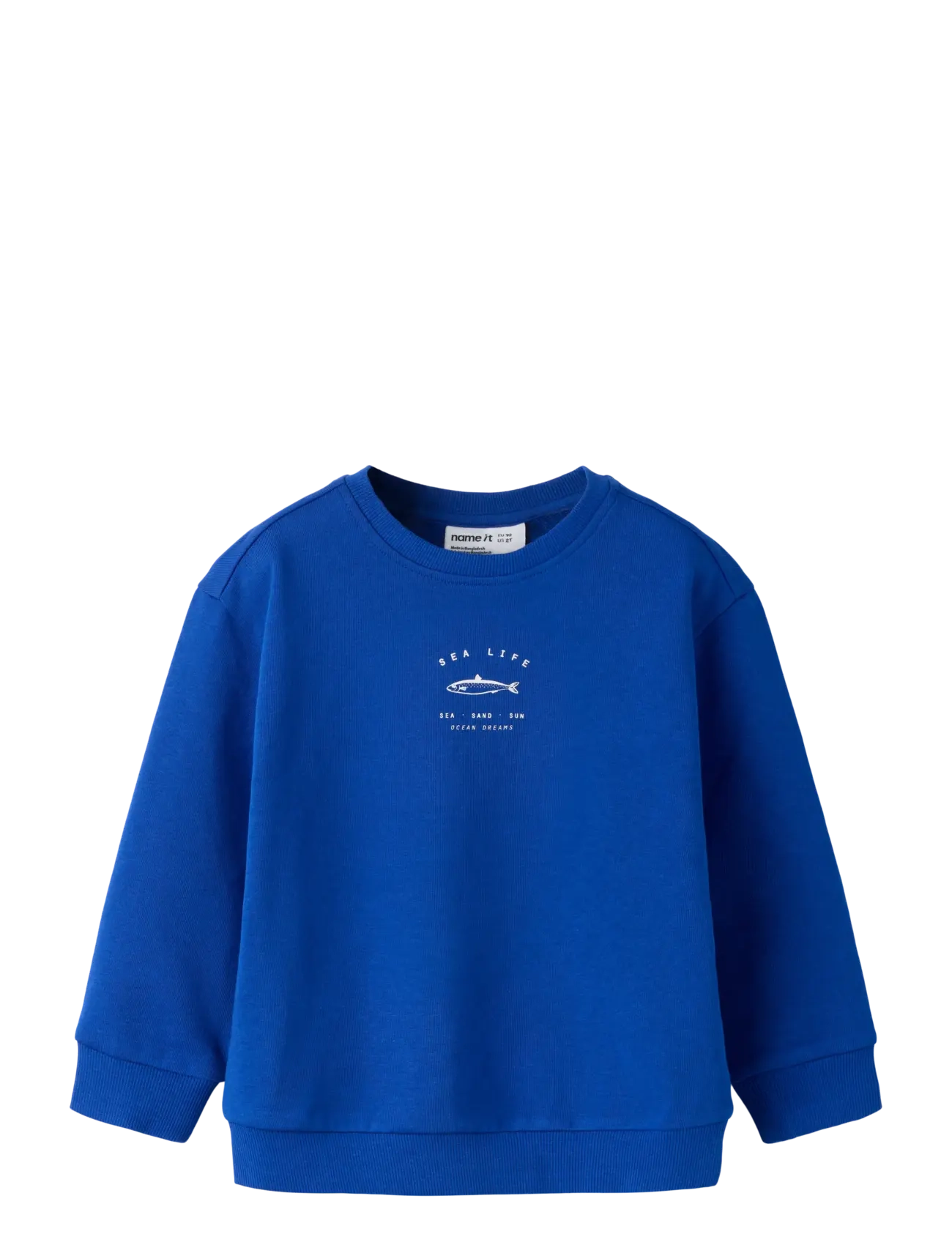name it NMMHADDIAN LS RLX SWE UNB BOX - Overdele - SURF THE WEB / blue