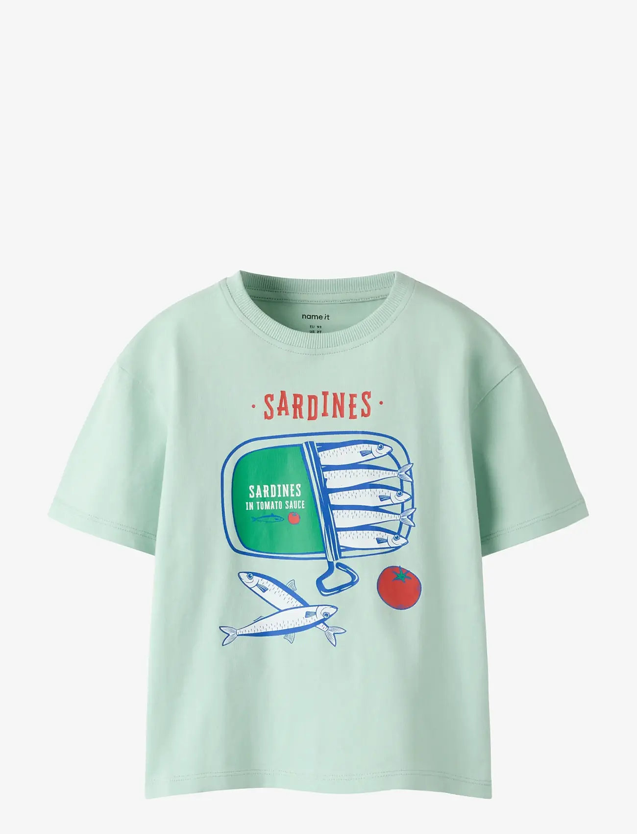 name it - NMMHADU SS RLX TOP BOX - kurzärmelige - subtle green - 0