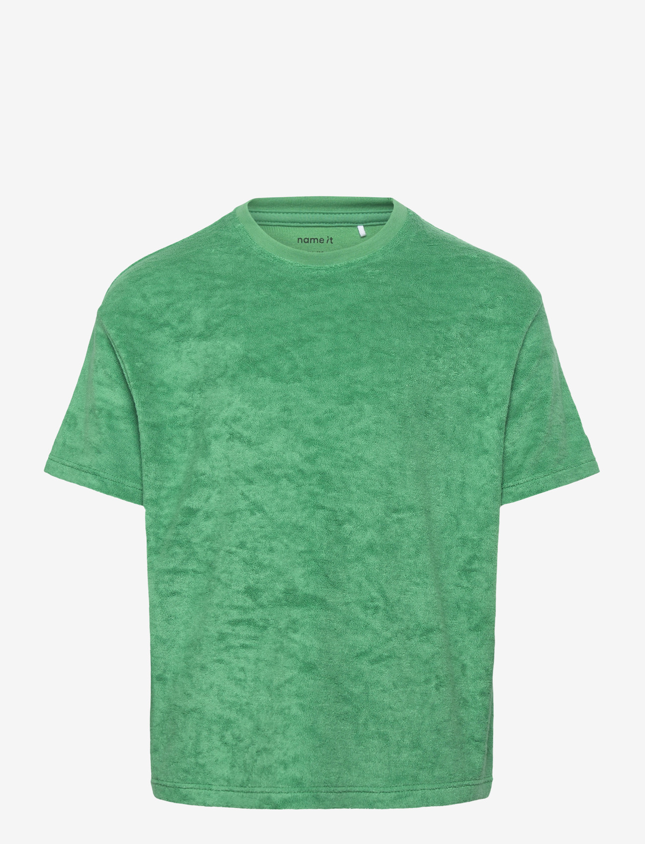 name it - NMMHUWEL SS RLX TERRY TOP - kortærmede t-shirts - jelly bean - 0