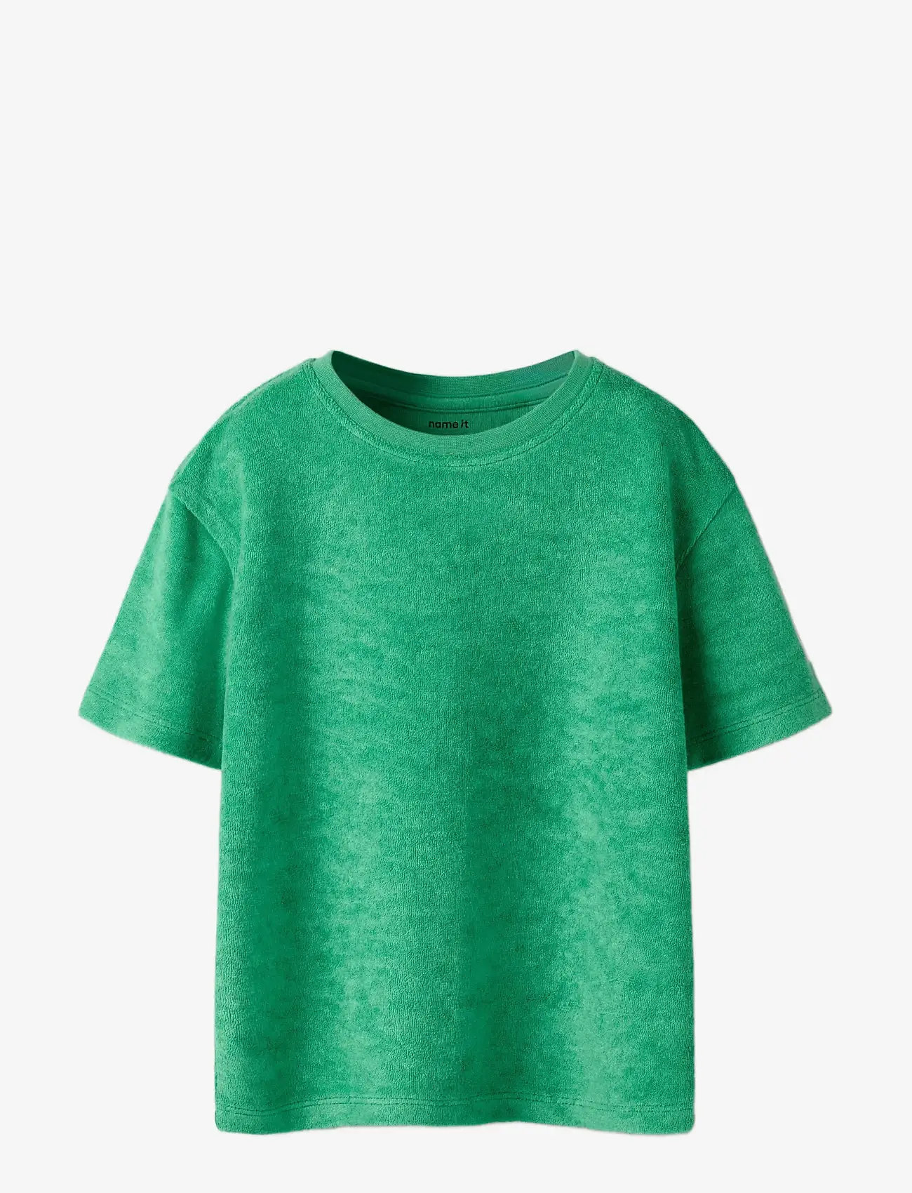 name it - NMMHUWEL SS RLX TERRY TOP - kortærmede t-shirts - jelly bean - 2