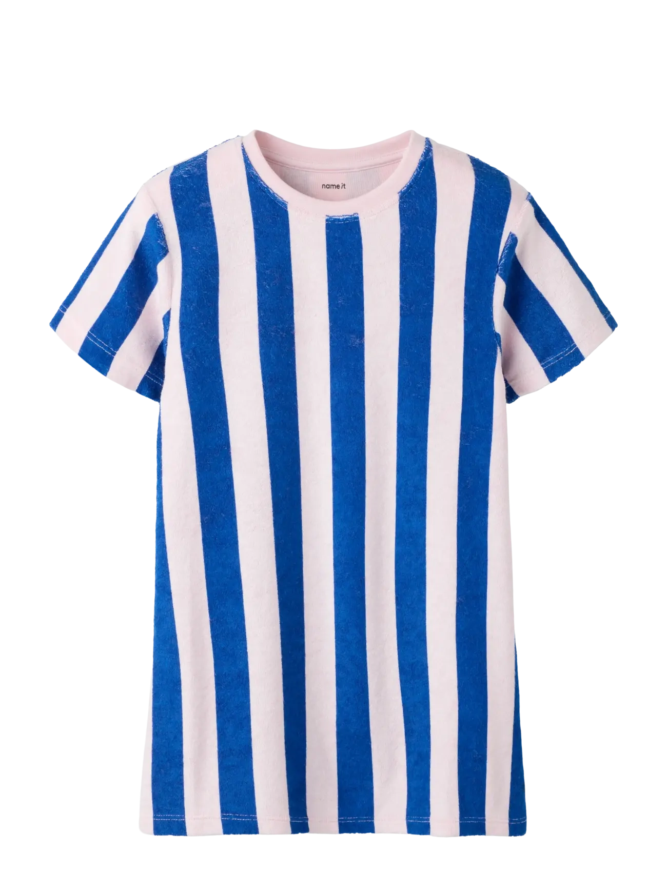 name it NMFHILDIMAR SS TERRY DRESS - Kläder - SURF THE WEB / blue