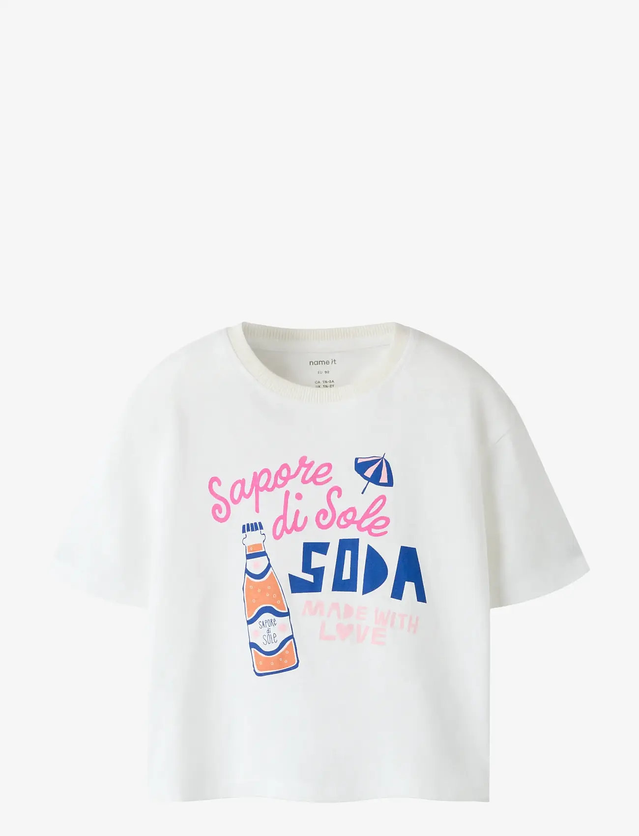 name it - NMFHALFRIDA SS RLX TOP BOX - kortärmade t-shirts - cloud dancer - 0