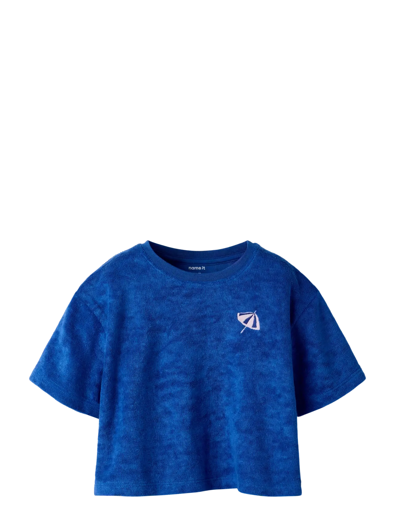 name it NMFHILDIMAR SS RLX  SH TERRY TOP - Børn 2-8 år - SURF THE WEB / blue