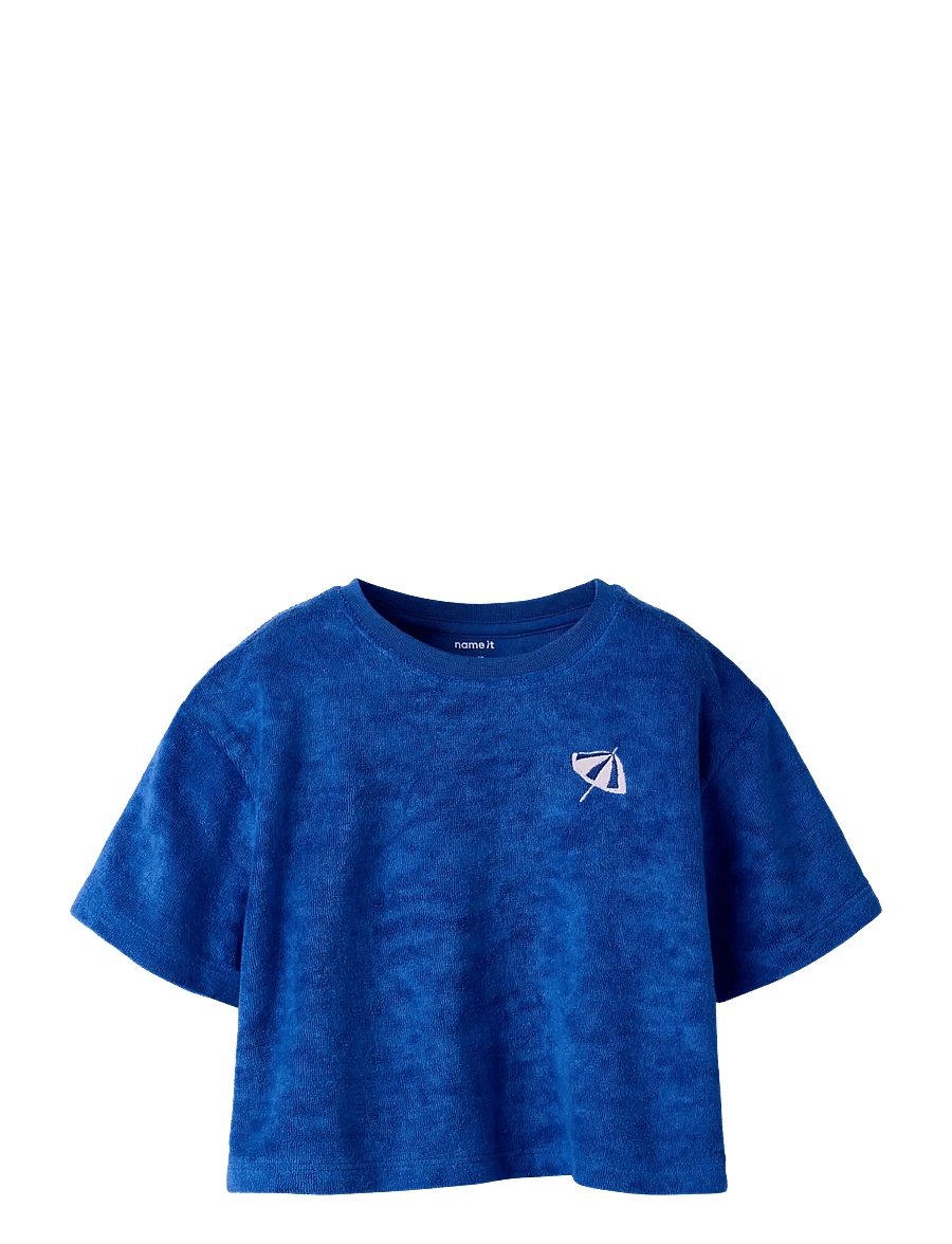 name it - NMFHILDIMAR SS RLX SH TERRY TOP - kortærmede t-shirts - surf the web - 0