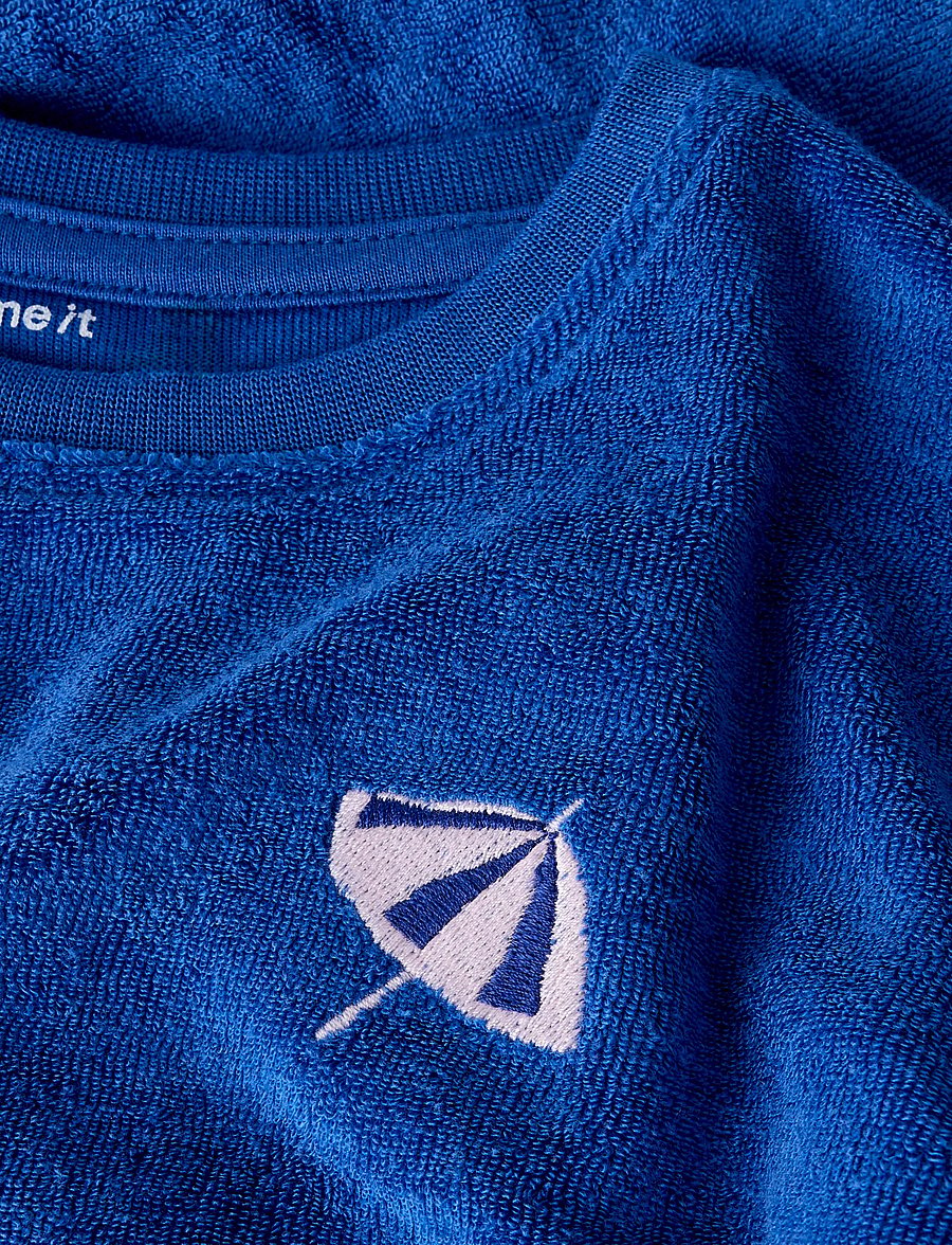 name it - NMFHILDIMAR SS RLX SH TERRY TOP - kortærmede t-shirts - surf the web - 2