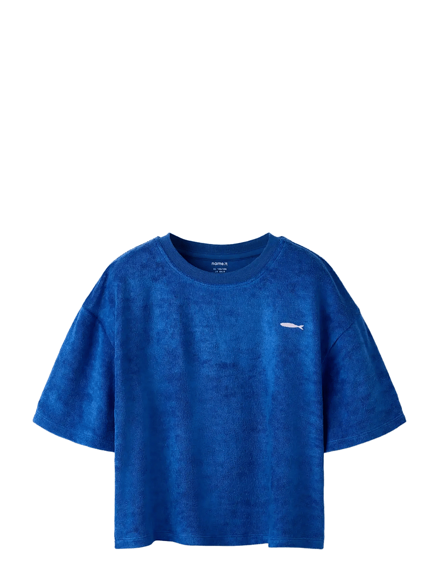 name it - NKFHILDIMAR TERRY SS RLX SH TOP - kortärmade t-shirts - surf the web - 2
