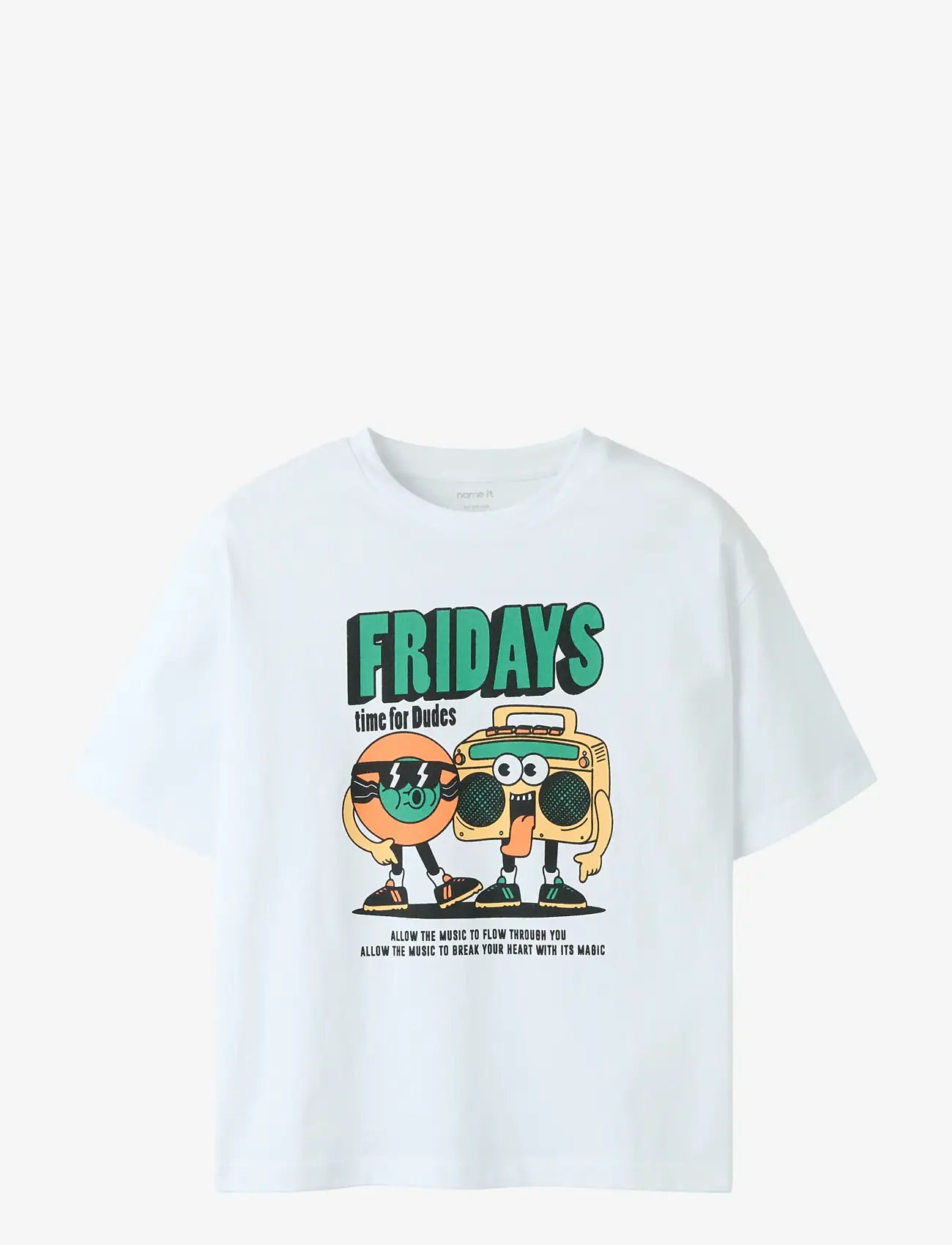 name it - NKMHEINRICK SS RLX TOP BOX - kortærmede t-shirts - bright white - 0