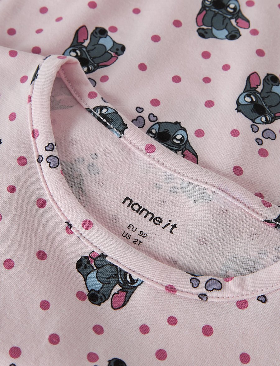name it - NMFANDREA STITCH LS NREG TOP WDI - långärmade t-shirts - cradle pink - 3