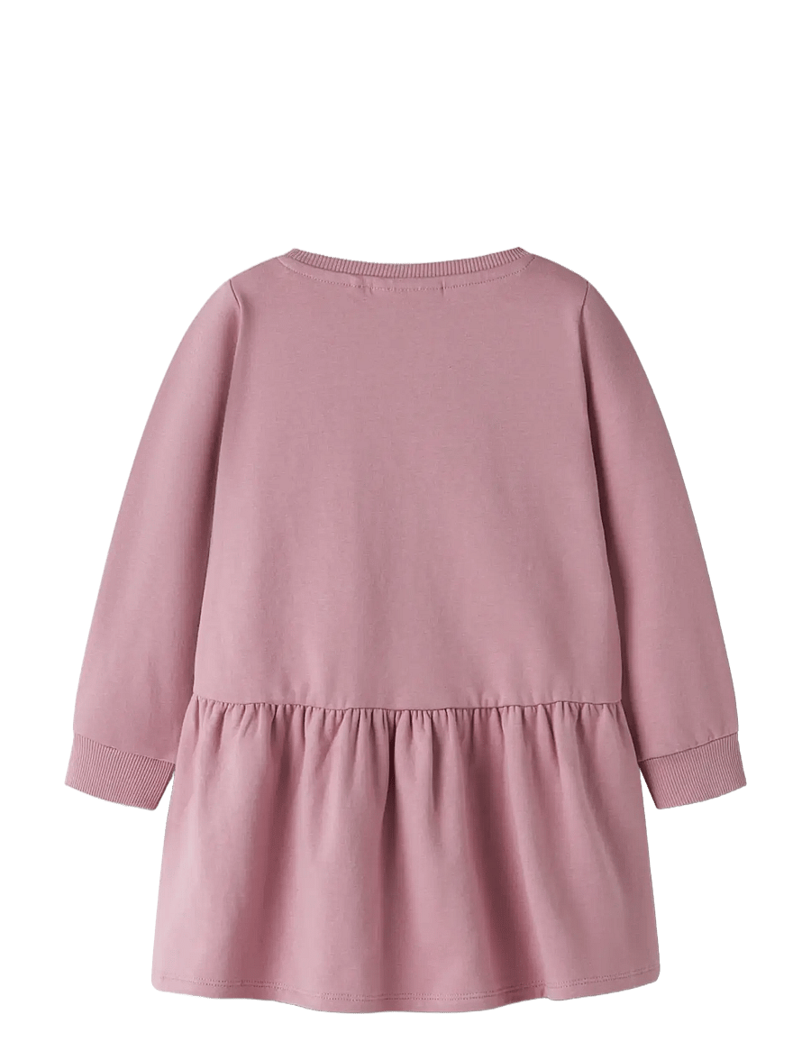 name it - NMFANSA STITCH SWE DRESS BRU WDI - pikkade varrukatega beebikleidid - lilas - 1