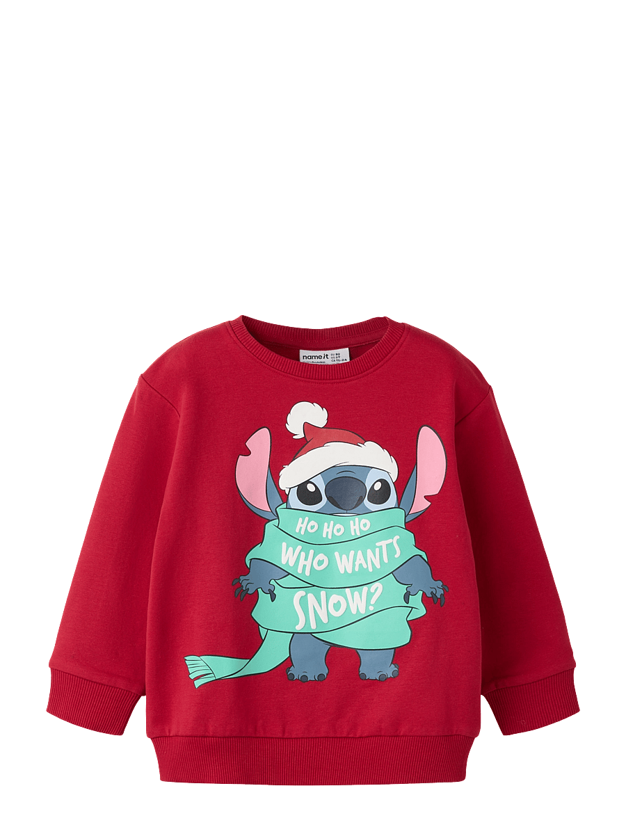 name it - NMFSYRENA STITCH NREG SWEAT BRU WDI - barbados cherry - 0