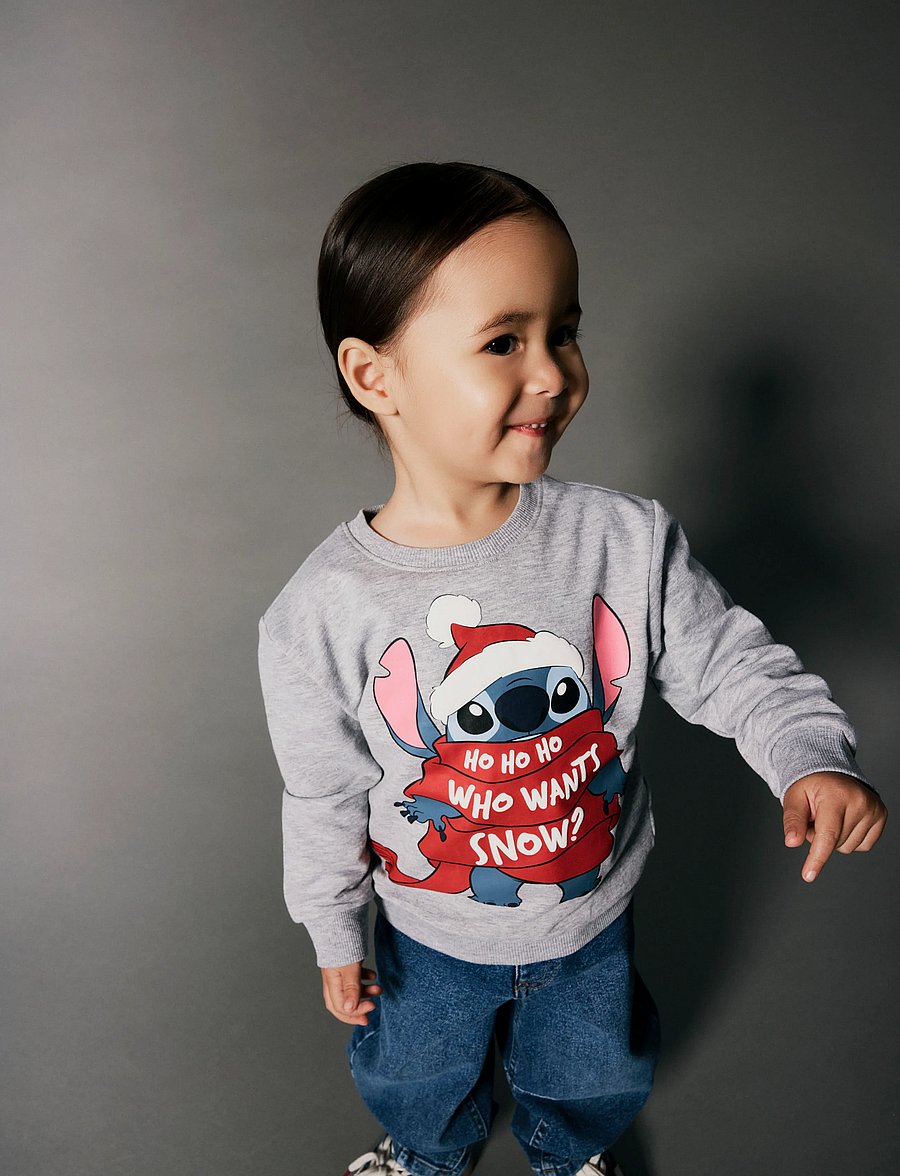 name it - NMFSYRENA STITCH NREG SWEAT BRU WDI - grey melange - 2