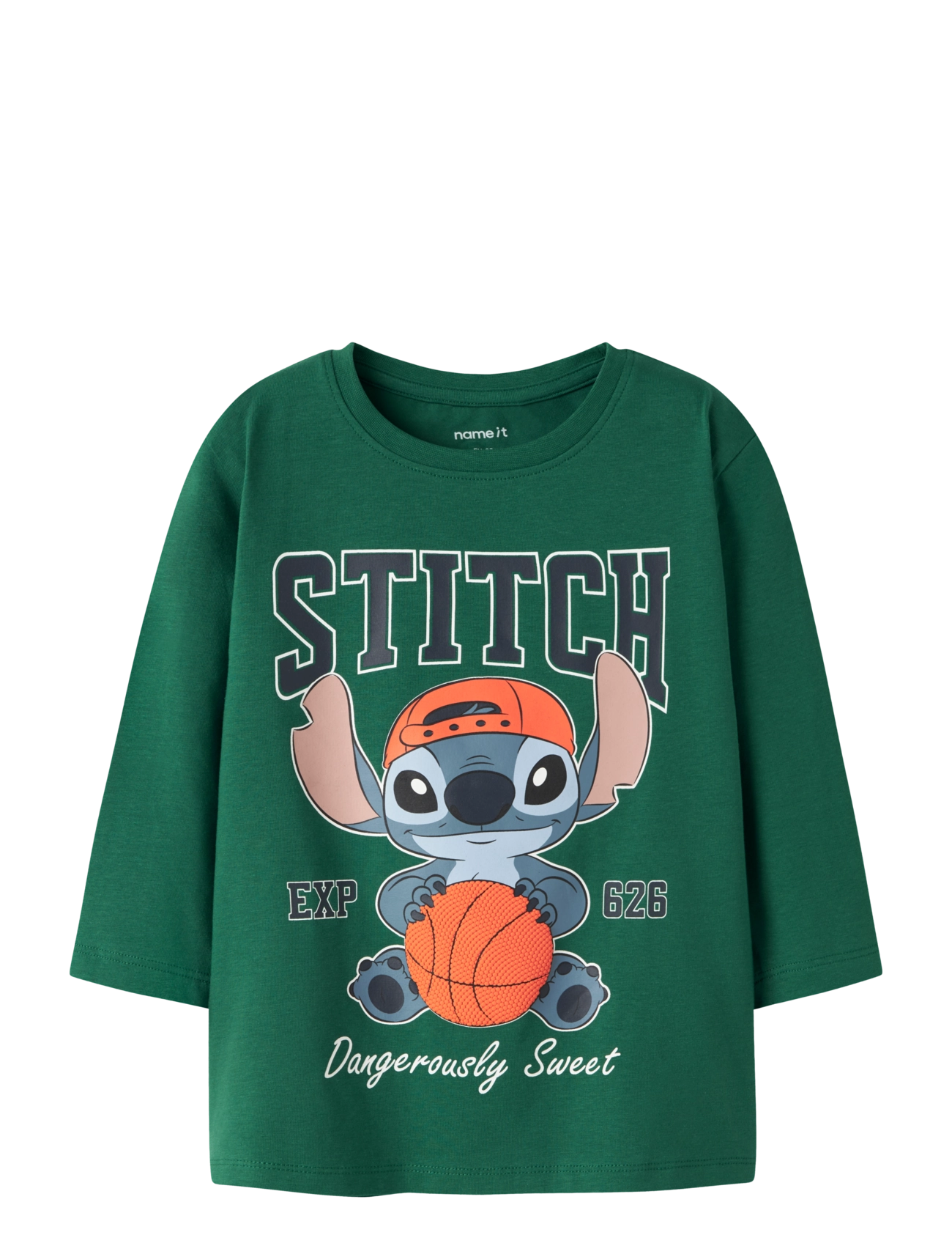 name it NMMAMDRES STITCH LS NREG TOP WDI - Toppar & T-shirts - EVERGREEN / green