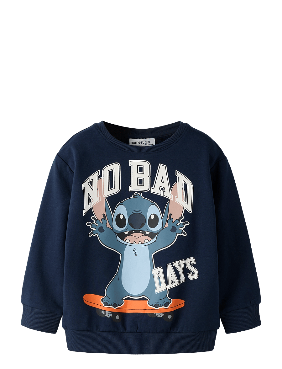 name it - NMMALONSO STITCH NREG SWEAT BRU WDI - sweatshirts - navy blazer - 0