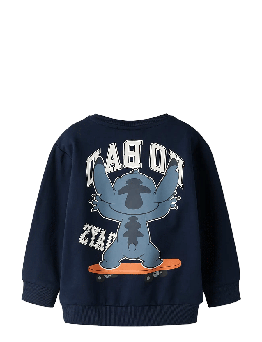 name it - NMMALONSO STITCH NREG SWEAT BRU WDI - sweatshirts - navy blazer - 1