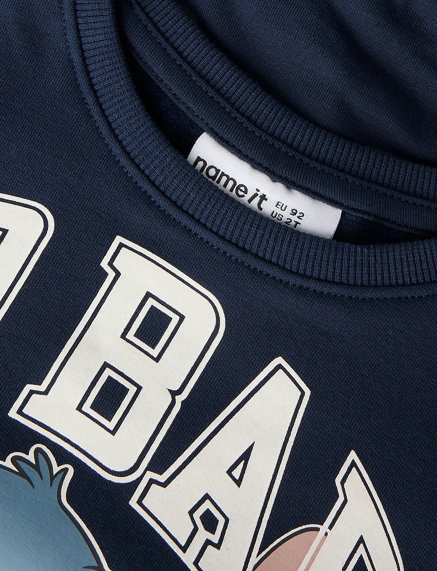 name it - NMMALONSO STITCH NREG SWEAT BRU WDI - sweatshirts - navy blazer - 2